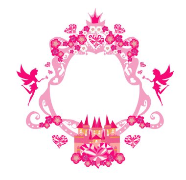 Küçük periler ve şatolu masal çerçevesi