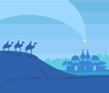 İsa 'nın Beytüllahim' de doğuşu - soyut kart