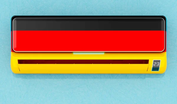 국기가 에어컨이요 독일의 시스템 렌더링 — 스톡 사진