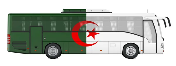 Bus Travel Algeria Algerian Bus Tours Concept Rendering Isolated White — ストック写真