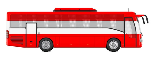 Bus Travel Austria Austrian Bus Tours Concept Rendering Isolated White — стокове фото