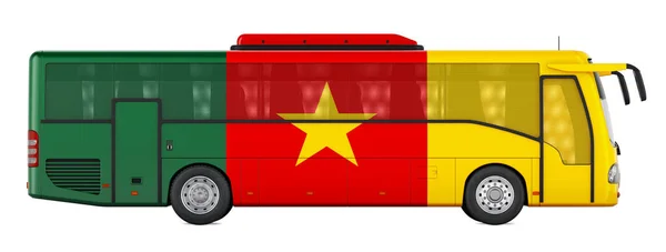 Viajes Autobús Camerún Tours Autobús Camerún Concepto Representación Aislada Sobre — Foto de Stock