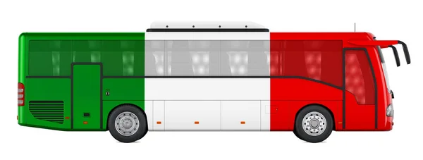 Bus Travel Italy Italian Bus Tours Concept Rendering Isolated White — Zdjęcie stockowe