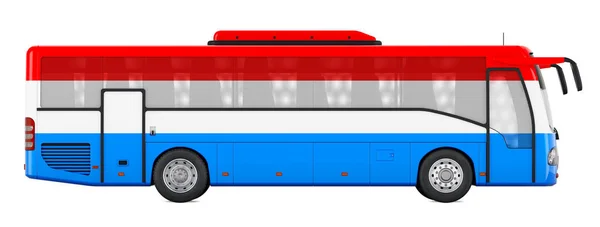 Bus Travel Luxembourg Luxembourgish Bus Tours Concept Rendering Isolated White — Stockfoto