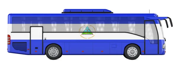 Bus Travel Nicaragua Nicaraguan Bus Tours Concept Rendering Isolated White — Stockfoto