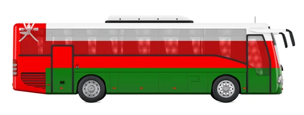 Bus Travel Oman Omani Bus Tours Concept Rendering Isolated White — 图库照片