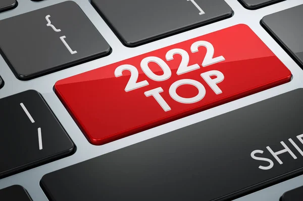 2022 Top Button Keyboard Rendering — Fotografia de Stock