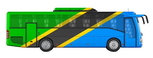 Viajes Autobús Tanzania Tours Autobús Tanzania Concepto Representación Aislada Sobre — Foto de Stock