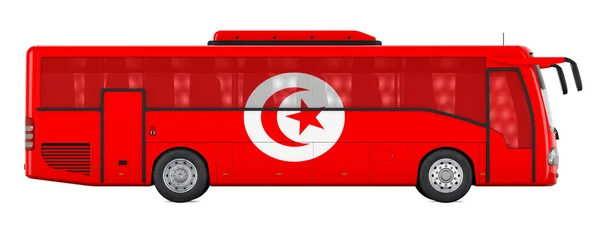 Bus Travel Tunisia Tunisian Bus Tours Concept Rendering Isolated White — Zdjęcie stockowe