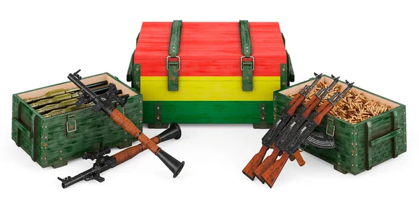 Waffen Militärische Ausrüstung Bolivien Konzept Rendering Isoliert Auf Weißem Hintergrund — Stockfoto