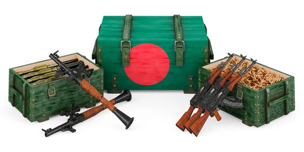 Vapen Militär Utrustning Bangladesh Koncept Rendering Isolerad Vit Bakgrund — Stockfoto