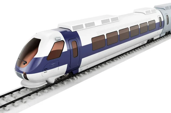 Finnish Flag Painted High Speed Train Rail Travel Finland Concept — Stock Photo, Image