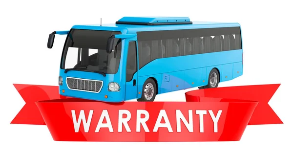 Bus Warranty Concept Rendering Isolated White Background — Foto Stock