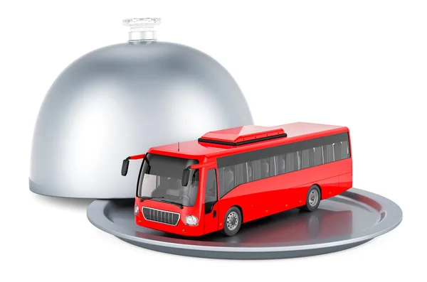 Restaurant Cloche Bus Rendering Isolated White Background — Stockfoto