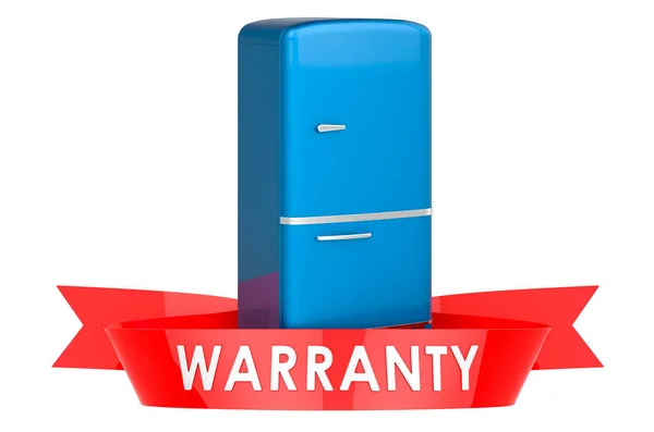 Retro Refrigerator Warranty Concept Rendering Isolated White Background — Foto de Stock