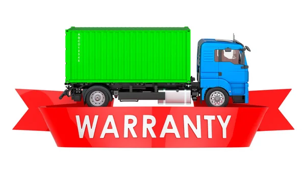 Container Truck Warranty Insurance Protect Freight Transportation Concept Rendering Isolated — Stock Photo, Image