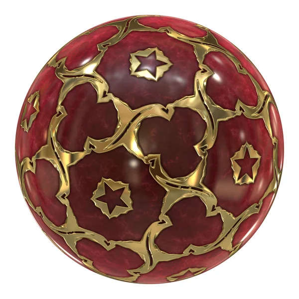 Boule de Noël rouge — Photo