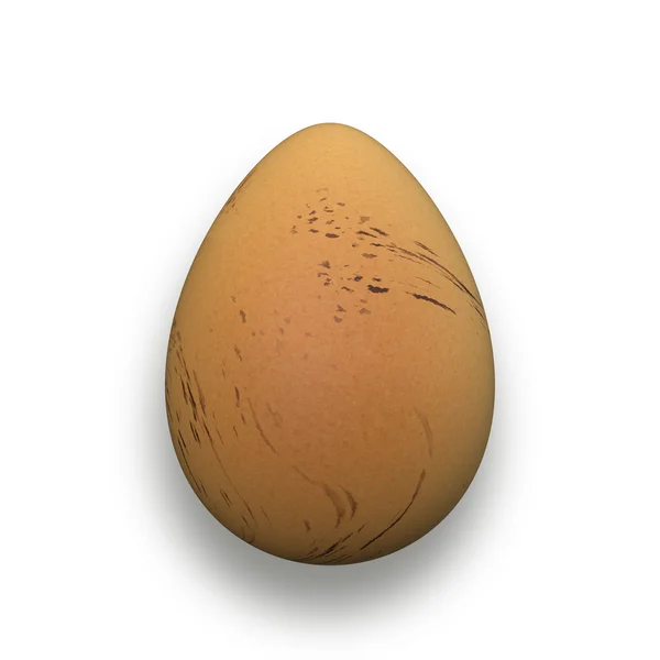 Isolated egg on white — Stock Photo, Image