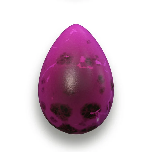 Pink egg isolated on white — Stock Photo, Image