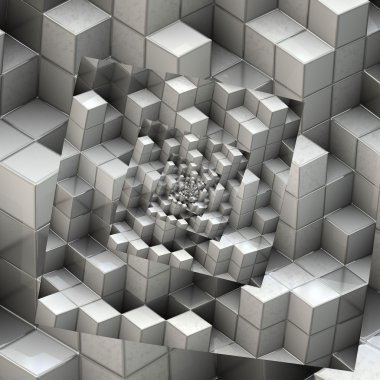 Beyaz küp arka plan