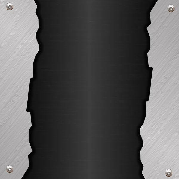 Banner de metal negro — Foto de Stock