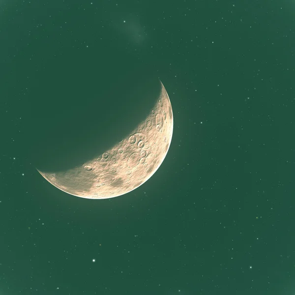 Luna en el espacio — Foto de Stock