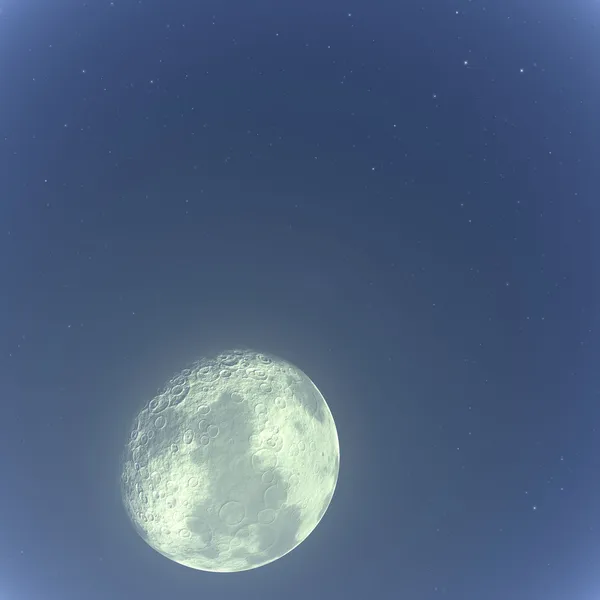Księżyc w przestrzeni — Zdjęcie stockowe