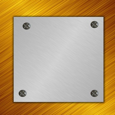 metal plaka arka plan