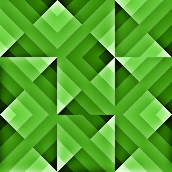 緑の立方体パターン — ストック写真