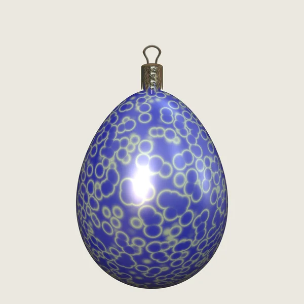 Blue christmas ball decoration — Stock Photo, Image