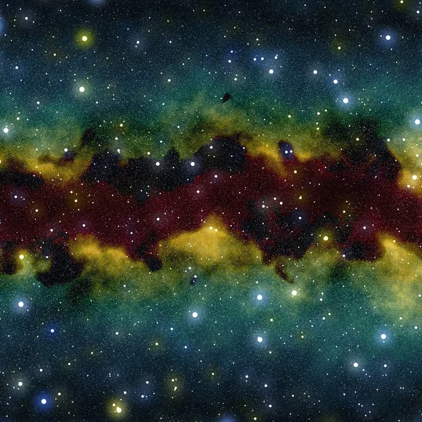 Cielo de nebulosa verde — Foto de Stock