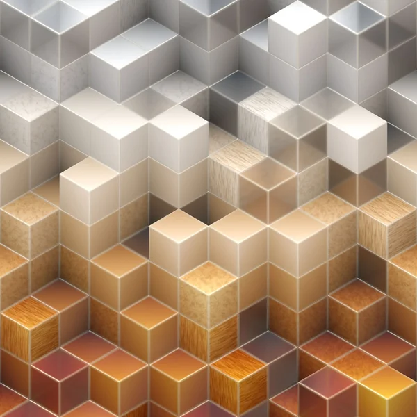Abstract orange cubes — Stock Photo, Image