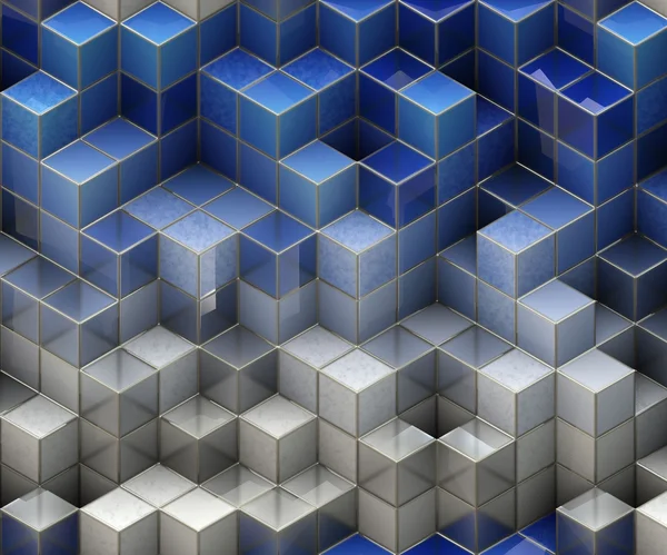 Blue and white cubes — Stock Photo, Image