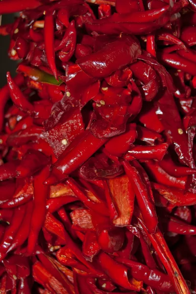 Hackad röd paprika med frön — Stockfoto