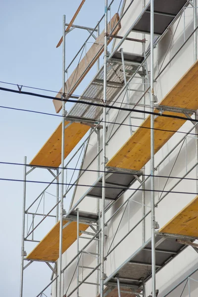 Baugerüst aus Holz — Stockfoto