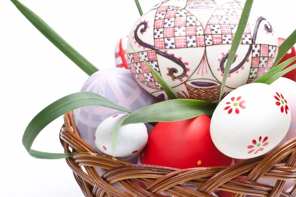 Easter design basket — Stock Photo, Image