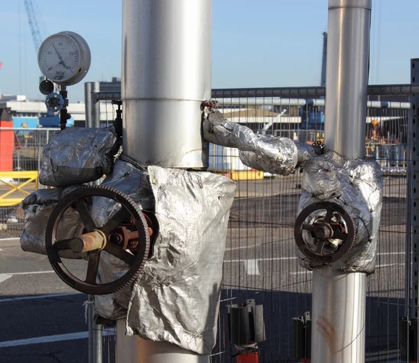 Steam and condensate valves — Stock Photo, Image