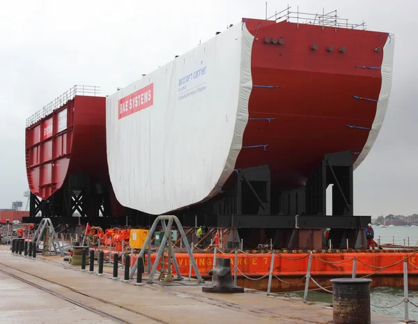 BAE vliegdekschip — Stockfoto