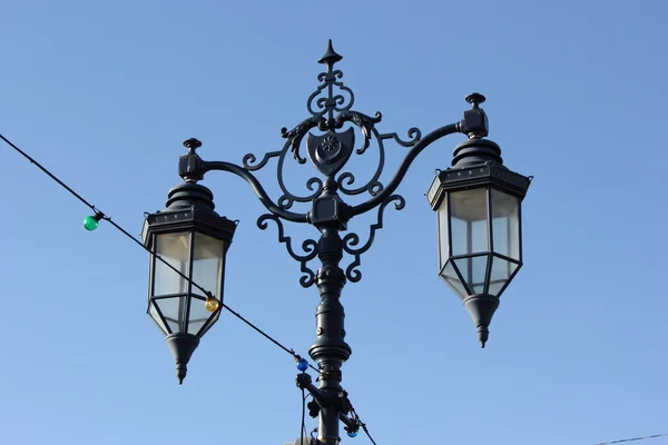 Gamla portsmouth streetlamp — Stockfoto