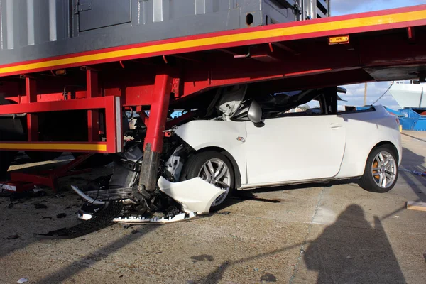 Auto-ongeluk — Stockfoto