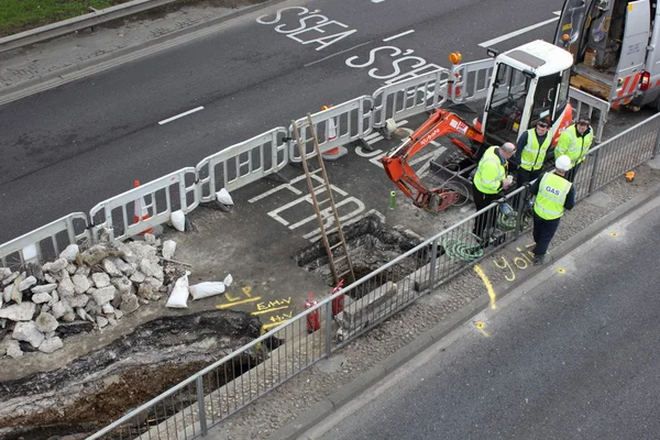 道路工事 — ストック写真