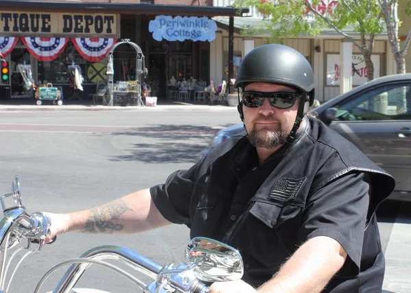 Harley davidson biker — Stock Fotó