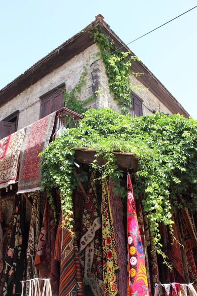 Renkli kumaş ve Tekstil — Stok fotoğraf