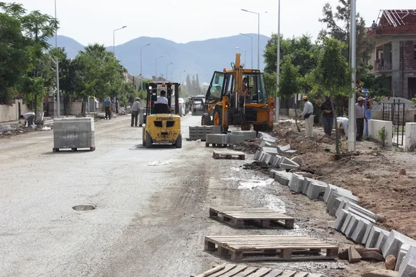 Lavori stradali turchi — Foto Stock