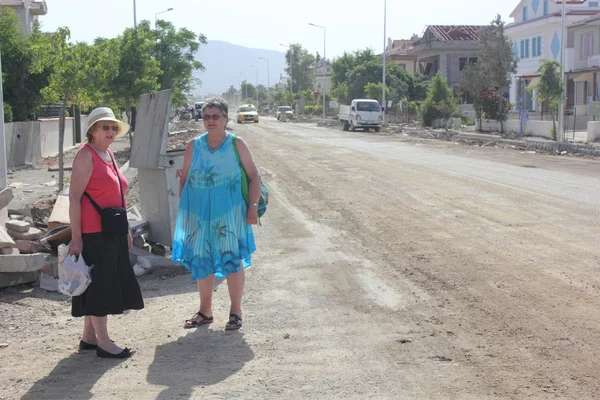 Türkische Straßenbauarbeiten — Stockfoto