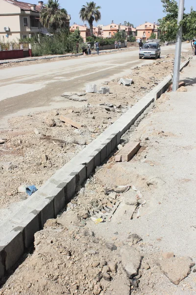 Obras rodoviárias turcas — Fotografia de Stock