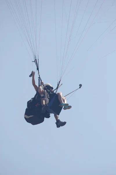 Paragliding op 0ludeniz, Turkije — Stockfoto