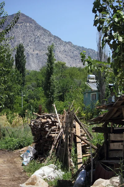 Tyrkisk landsby nær fethiye, 2013 - Stock-foto