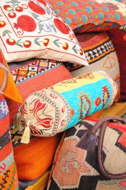 renkli kumaş ve Tekstil