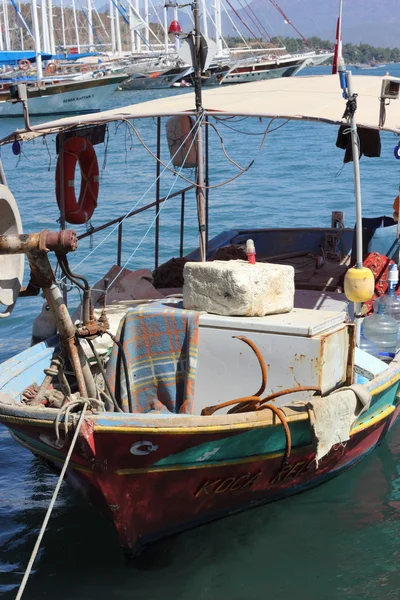 渔船在博德鲁姆 — 图库照片